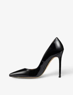Monroe Pointed-toe Patent-leather Court Shoes -Manolo Blahnik Store R03991361 BLABLACK ALT02