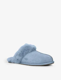 Ugg Scuffette II Suede Slippers -Manolo Blahnik Store R03996634 PALEBLUE ALT02