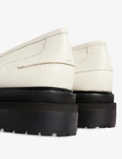 Ted Baker Razza Chunky-soled Whipstitch Leather Loafers -Manolo Blahnik Store R04002007 NATURAL ALT03