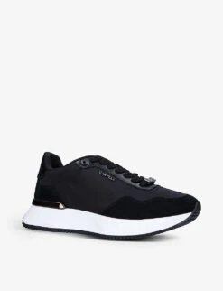 Carvela Flare Chunky-soled Mesh And Suede Low-top Trainers 6 Carvela Flare Chunky-soled Mesh And Suede Low-top Trainers -Manolo Blahnik Store R04003589 BLACK ALT02