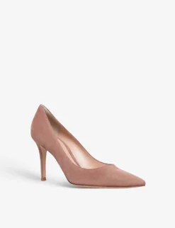 Pointed-toe Suede Court Heels -Manolo Blahnik Store R04004380 BLUSH ALT02