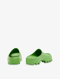 AllSaints Eclipse Flatform Rubber Sliders 9 AllSaints Eclipse Flatform Rubber Sliders -Manolo Blahnik Store R04011228 GREEN ALT03