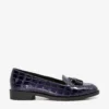 Dune Global Croc-effect Faux-leather Loafers