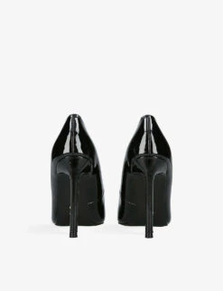 Steve Madden Vaze Faux Patent-leather Courts -Manolo Blahnik Store R04058104 BLACK ALT03