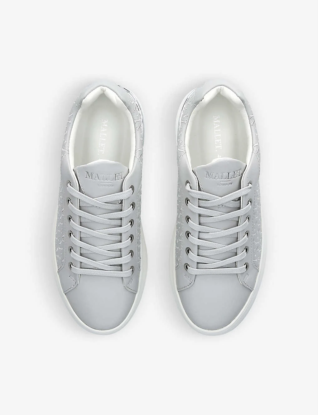 Grfter Embroidered Monogram Leather Low-top Trainers 2 Grfter Embroidered Monogram Leather Low-top Trainers - Image 2