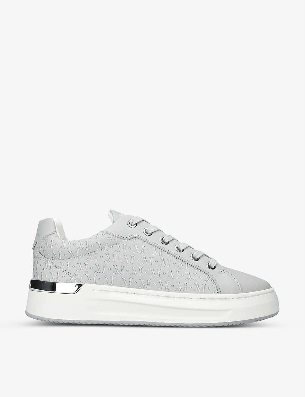 Grfter Embroidered Monogram Leather Low-top Trainers 1 Grfter Embroidered Monogram Leather Low-top Trainers