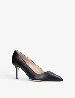 Manolo Blahnik BB 70 Pointed-toe Leather Heeled Courts -Manolo Blahnik Store R04064373 BLACK ALT02