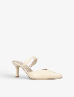 Paige Pia Pointed-toe Kitten-heel Leather Mules 6 Paige Pia Pointed-toe Kitten-heel Leather Mules -Manolo Blahnik Store R04064388 BONE ALT02