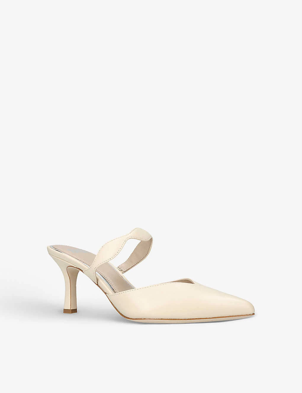 Paige Pia Pointed-toe Kitten-heel Leather Mules 3 Paige Pia Pointed-toe Kitten-heel Leather Mules - Image 3