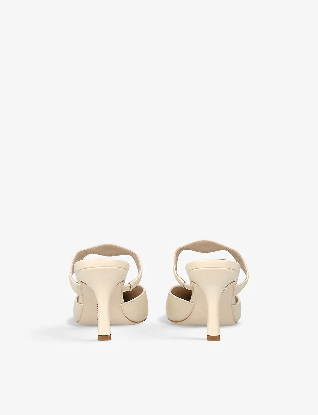 Paige Pia Pointed-toe Kitten-heel Leather Mules 4 Paige Pia Pointed-toe Kitten-heel Leather Mules - Image 4