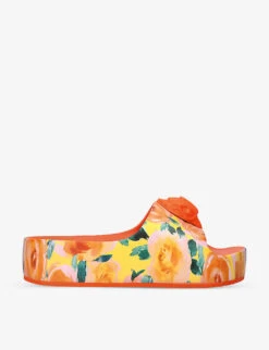 Kurt Geiger London Eagle-embellishment Woven Sliders