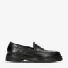 Manolo Blahnik Dineralo Topstitched Leather Loafers