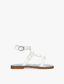 Studded Caged Patent-leather Sandals 5-7 Years