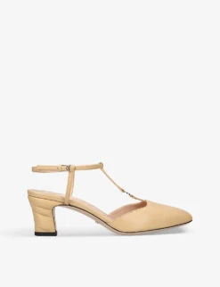 Gucci Petite GG Slingback Leather Heeled Courts