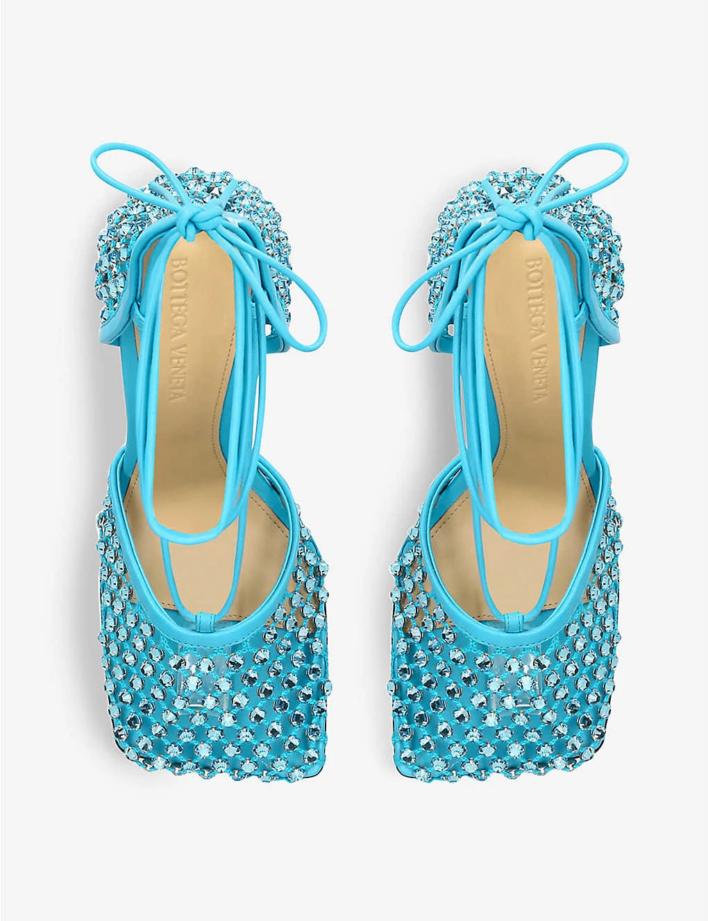 Bottega Veneta Strass Crystal-embellished Leather And Mesh Sandals 2 Bottega Veneta Strass Crystal-embellished Leather And Mesh Sandals - Image 2