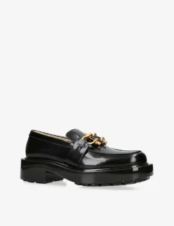 Bottega Veneta Monsieur Horsebit-embellished Leather Loafers -Manolo Blahnik Store R04075315 BLACK ALT02