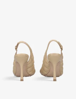 Bottega Veneta Padded Slingback Leather Courts 8 Bottega Veneta Padded Slingback Leather Courts -Manolo Blahnik Store R04075323 BEIGE ALT03