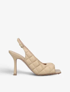 Bottega Veneta Padded Slingback Leather Courts