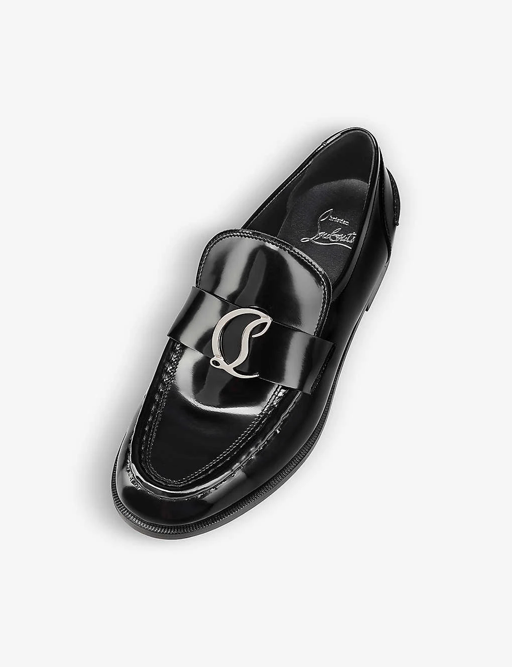 Christian Louboutin Moc Flat Abrasivato Patent-leather Loafers 2 Christian Louboutin Moc Flat Abrasivato Patent-leather Loafers - Image 2