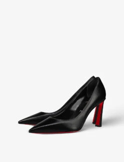 Christian Louboutin Condora 85 Leather Court Shoes 7 Christian Louboutin Condora 85 Leather Court Shoes -Manolo Blahnik Store R04075539 BLACKLINBLACK ALT03