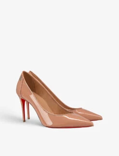 Christian Louboutin Sporty Kate 85 Patent-leather Courts 6 Christian Louboutin Sporty Kate 85 Patent-leather Courts -Manolo Blahnik Store R04075576 NUDELINNUDE ALT02