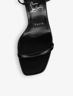 Christian Louboutin Condora Leather Heeled Sandals -Manolo Blahnik Store R04075585 BLACKLINBLACK ALT02