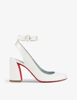 Christian Louboutin Miss Sab Sling 85 Silk Courts