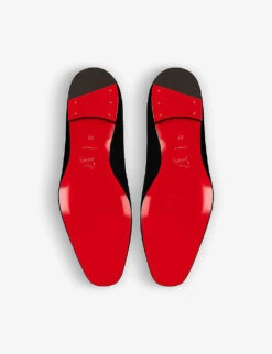 Christian Louboutin Dandy Chick Orlato Slip-on Velvet Loafers -Manolo Blahnik Store R04075646 BLACKLINLOUBI ALT04