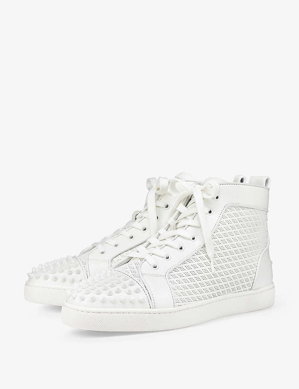 Christian Louboutin Lou Orlato Spikes Spike-embellished Leather High-top Trainers 2 Christian Louboutin Lou Orlato Spikes Spike-embellished Leather High-top Trainers - Image 2