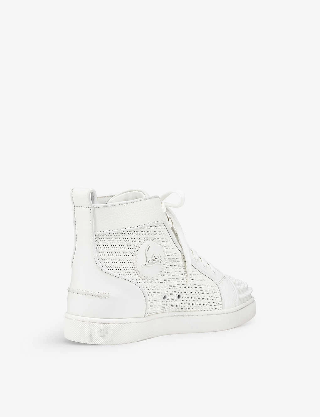 Christian Louboutin Lou Orlato Spikes Spike-embellished Leather High-top Trainers 3 Christian Louboutin Lou Orlato Spikes Spike-embellished Leather High-top Trainers - Image 3