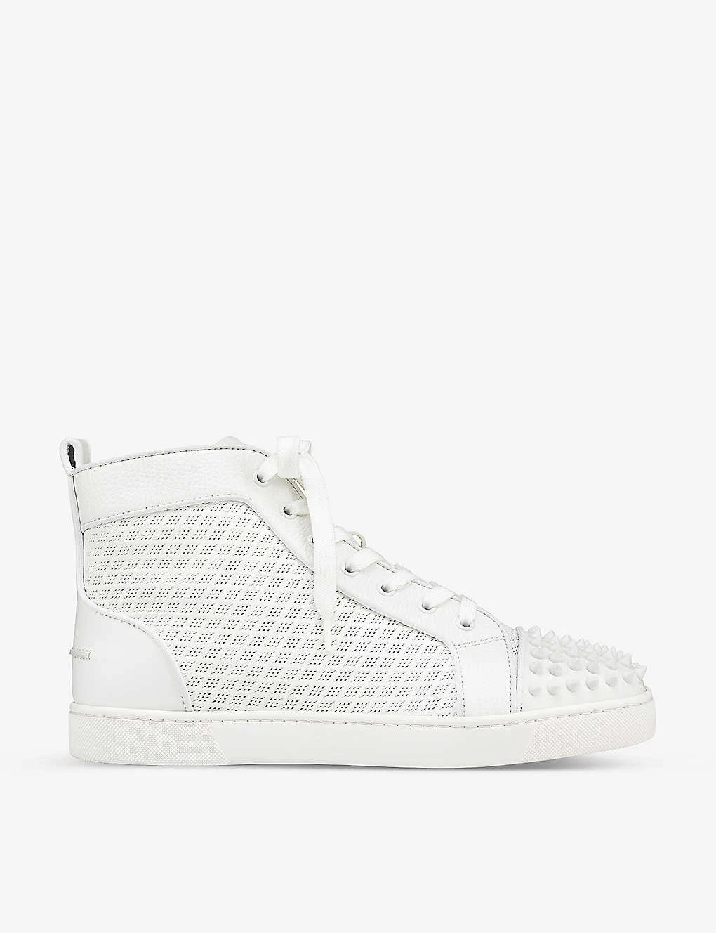 Christian Louboutin Lou Orlato Spikes Spike-embellished Leather High-top Trainers 1 Christian Louboutin Lou Orlato Spikes Spike-embellished Leather High-top Trainers