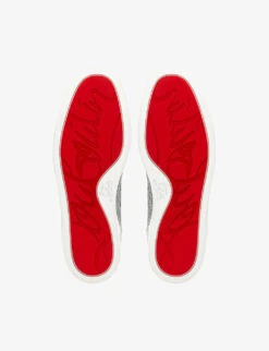 Christian Louboutin Louis Orlato Canvas And Leather High-top Trainers -Manolo Blahnik Store R04075717 VERSIONNAVY ALT04