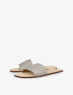 Christian Louboutin Varsicool Logo-embossed Leather Sandals -Manolo Blahnik Store R04075728 GOOSE ALT02