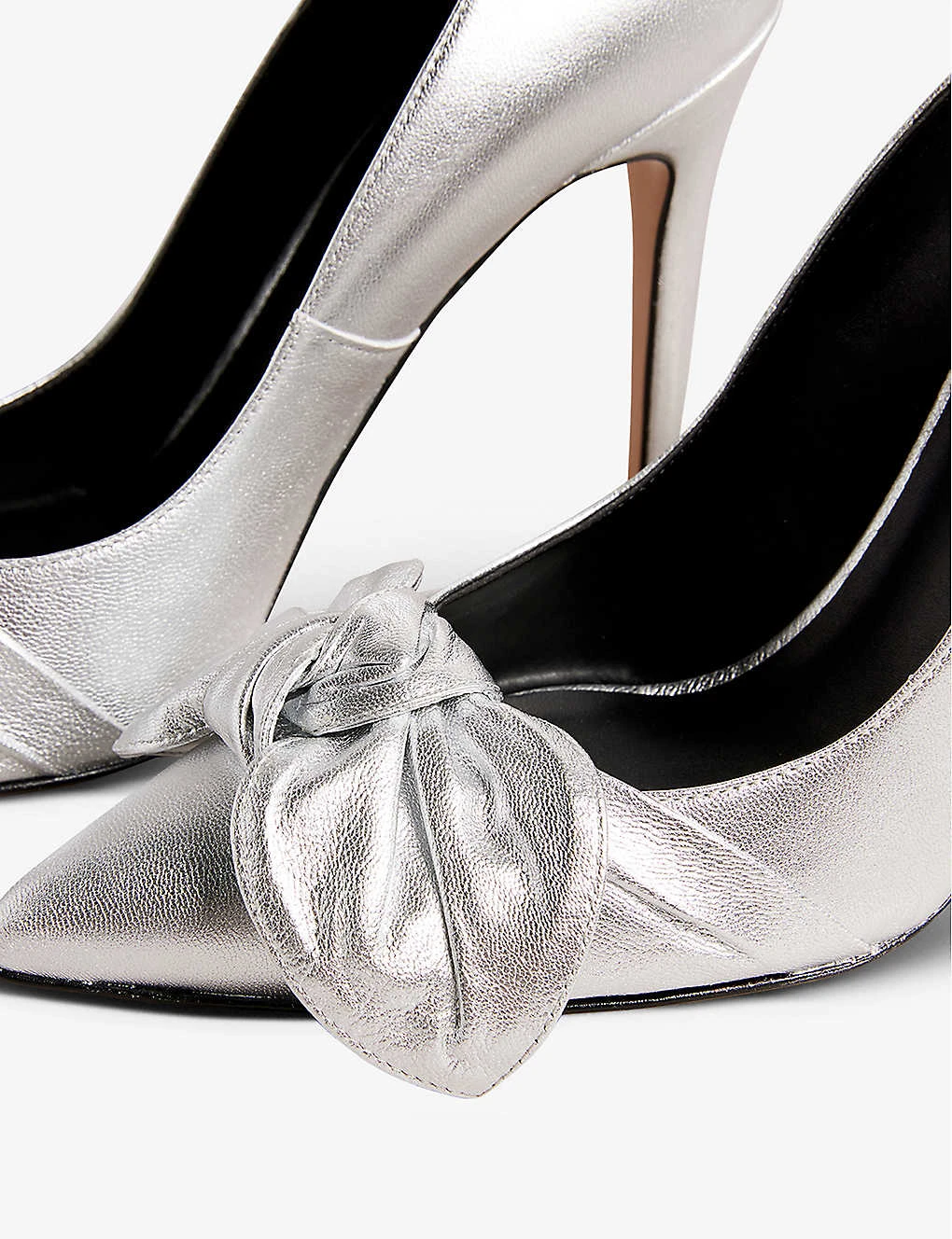 Ted Baker Silveyy Bow-embellished Leather Court Heels 2 Ted Baker Silveyy Bow-embellished Leather Court Heels - Image 2