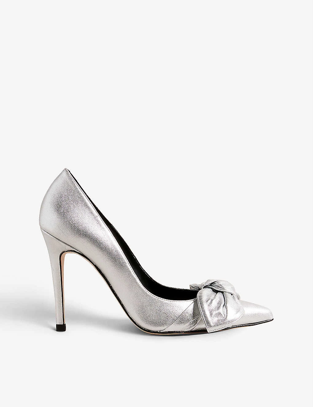 Ted Baker Silveyy Bow-embellished Leather Court Heels 1 Ted Baker Silveyy Bow-embellished Leather Court Heels