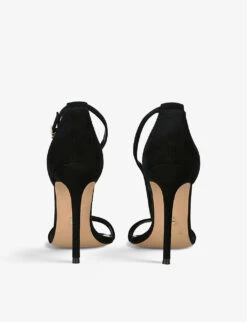 Carvela Vanity 110 Pointed-toe Stiletto Suede Sandals -Manolo Blahnik Store R04082074 BLACK ALT03