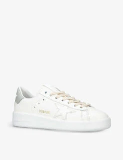 Golden Goose Pure Star Star-embroidered Leather Low-top Trainers -Manolo Blahnik Store R04089098 WHITEOTH ALT02