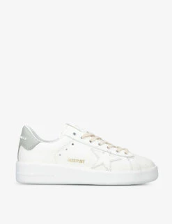 Golden Goose Pure Star Star-embroidered Leather Low-top Trainers