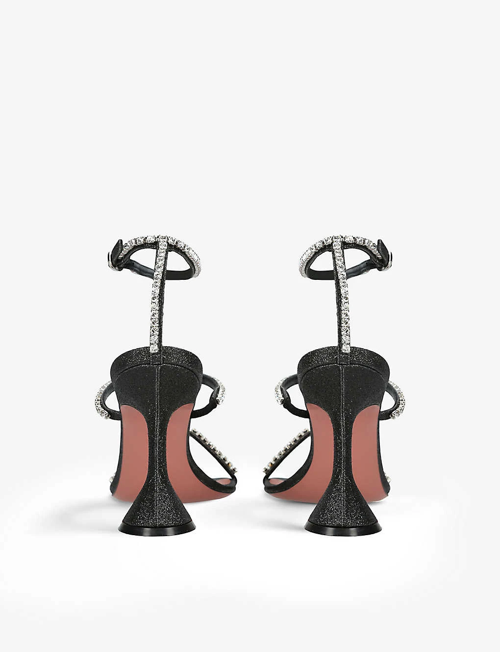 Amina Muaddi Gilda Crystal-embellished Leather Heeled Sandals 4 Amina Muaddi Gilda Crystal-embellished Leather Heeled Sandals - Image 4