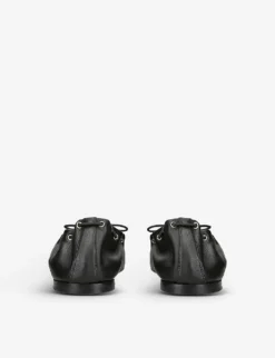 Chloé Oracia Bow-embellished Leather Ballet Flats -Manolo Blahnik Store R04093806 BLACK ALT03