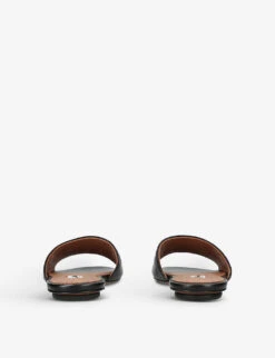 Oeilletes Eyelet-embellished Leather Sandals -Manolo Blahnik Store R04096051 BLACK ALT03