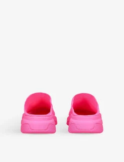 Balenciaga Speed Logo-print Woven Mules 8 Balenciaga Speed Logo-print Woven Mules -Manolo Blahnik Store R04100974 FUCHSIA ALT03