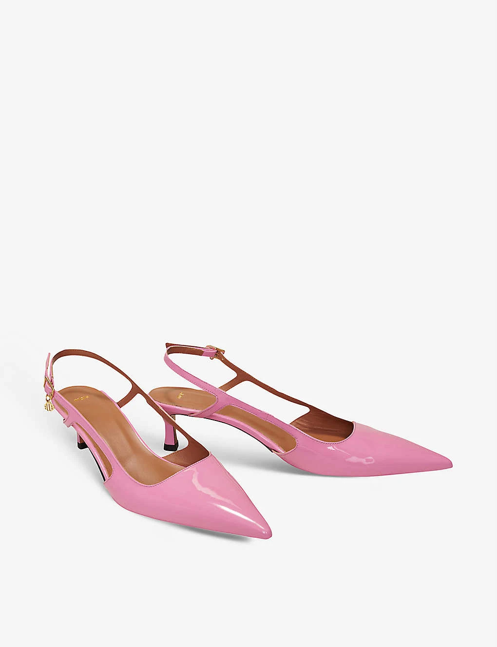 Maje Fayna Patent-leather Kitten Heels 3 Maje Fayna Patent-leather Kitten Heels - Image 3