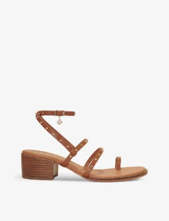 Maje Stud-embellished Heeled Leather Sandals