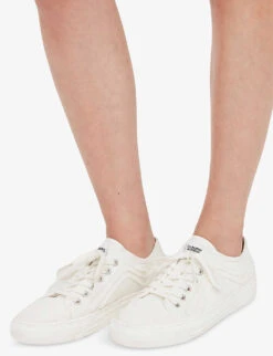 CLAUDIE PIERLOT Agile Panelled Cotton-canvas Low-top Trainers -Manolo Blahnik Store R04103317 NATURELS ALT03