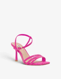 Dune Magnum Ankle-strap Leather Heeled Sandals -Manolo Blahnik Store R04103611 PINKREPTILESYNTHETIC ALT02