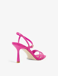Dune Magnum Ankle-strap Leather Heeled Sandals -Manolo Blahnik Store R04103611 PINKREPTILESYNTHETIC ALT03