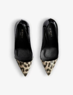 Emberlynn Leopard-print Patent-leather Courts 5 Emberlynn Leopard-print Patent-leather Courts -Manolo Blahnik Store R04105436 PRILEOPARD ALT01