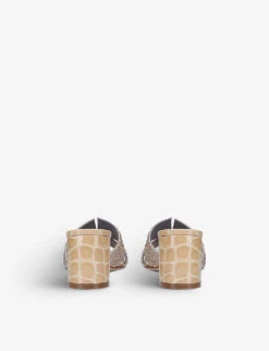 Orsay Crystal-embellished Leather Heeled Sandals 7 Orsay Crystal-embellished Leather Heeled Sandals -Manolo Blahnik Store R04106228 YELLOW ALT03