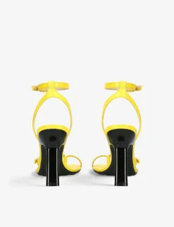 Loewe Petal Leather Heeled Sandals -Manolo Blahnik Store R04107241 YELLOW ALT03